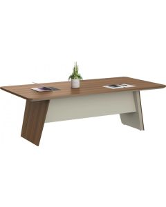 Работно RFG Заседателна маса Elmaz, 2400 х 1200 х 760 mm, дъб и сиво