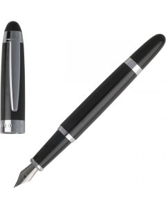 Hugo Boss Писалка Icon, в кутия, черно-сива