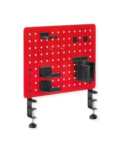VALUE 17.99.0099 : Геймърска стойка за аксесоари, пегборд за бюро, червена