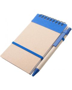 Office 1 Комплект Atina, тефтер със спирала и химикалка, А6, сини