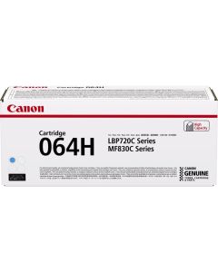 Canon 064H, за Canon i-SENSYS MF832Cdw/LBP722Cdw, 10 400 страници, циан
