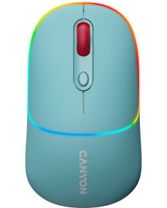Canyon MW-22, безжична Bluetooth, RGB подсветка, 1600 dpi, син цвят