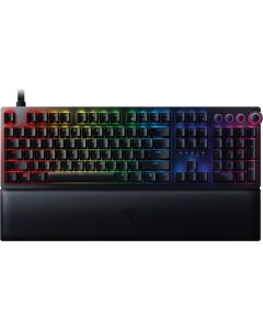 Razer Huntsman V2, с кабел, геймърска, механична, Razer chroma подсветка, черен