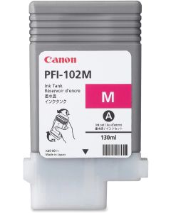 CANON PFI-102M dye ink cartridge magenta standard capacity 130ml 1-pack