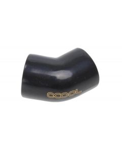 L-конектор Alphacool HF, Вътрешна резба G1-4 - G1-4, 45, Черен мат
