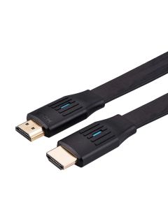 VALUE 11.99.5908 :: Кабел HDMI 8K (7680x4320) UltraHD, плосък, M-M, черен, 3.0 м