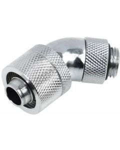 Компресионен фитинг Alphacool, 16-10 - G1-4, 45, Въртящ се, Хром