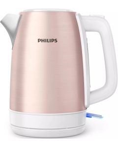 Philips електрическа кана DailyCollection 1,7л метален корпус - цвят розов