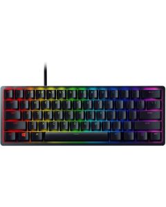 Razer Huntsman Mini, геймърска, с кабел, подсветка, механични суичове, черен
