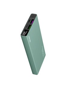 Външна батерия Wesdar S221, 10000 mAh, USB, зелена