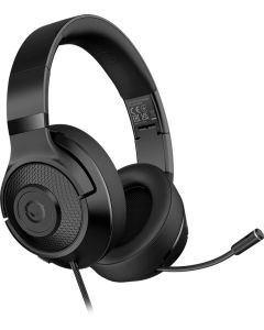 Lorgar Noah 101, геймърски, с кабел, вграден микрофон, покриващо ухо, черен