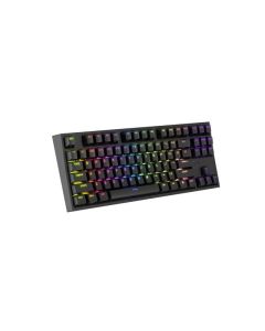 Genesis, Геймърска Thor 404 TKL RGB подсветка, US Layout Yellow Switch, черна