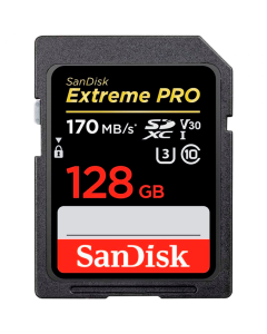 SANDISK Extreme PRO 128GB V60 UHS-II SD cards, 280-100MB-s, V60, C10, UHS-II