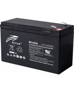 Оловна Батерия RITAR, (RT1270) AGM, 12V, 7Ah, 151- 65- 94 mm, Терминал1