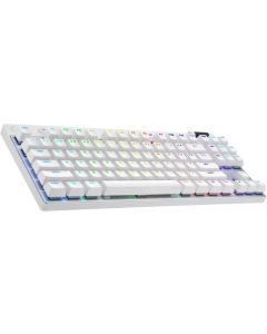 Logitech G PRO X TKL LIGHTSPEED Gaming Keyboard - WHITE - US INT\'L, Бяла