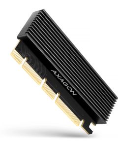 Адаптер AXAGON PCI-E 3.0 16x - M.2 SSD NVMe, до 80mm SSD, low profile, heatsink PCEM2-XS
