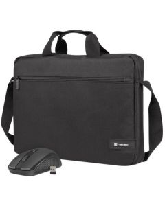 Natec laptop bag WALLROO 2 15.6\" with wireless mouse Black