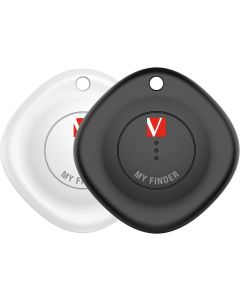 Verbatim MYF-02 MyFinder Bluetooth Item Finder 2 pack Black-White