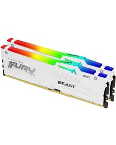 Kingston Fury Beast RGB White Intel XMP, 2x 32GB DDR5, 6000Mhz, CL40, 1.35V