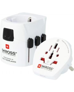 Адаптер SKROSS PRO Light 1.103165, World, Бял