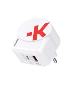 Адаптер-зарядно SKROSS Euro USB Charger AC65PD, USB-A, USB-C