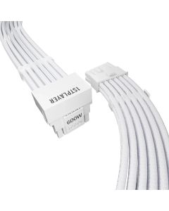 1stPlayer модулен кабел Custom Sleeved Modding Cable White - PCIe 5.0 12VHPWR