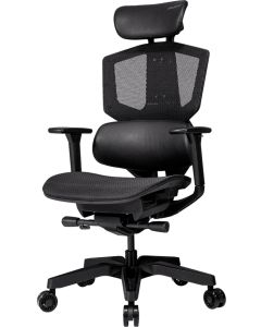 COUGAR Argo One Black, Изкуствена кожа, Пластмаса, 150 кг, Ъгул до 126°, Черен