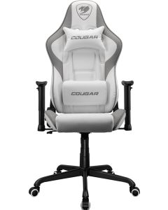 COUGAR Armor Elite, Изкуствена кожа, 2D подлакътници, Бял