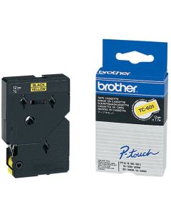BROTHER P-Touch TC-601 black on yellow 12mm