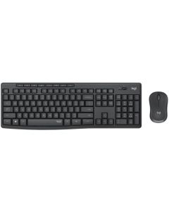Logitech MK295 комплект клавиатура+мишка, безжична, графитен цвят