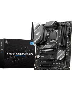 MSI B760 Gaming Plus WiFi, LGA1700, 4х DDR5 5600 MHz, 802.11aх, 2.5G LAN, HDMI, DP