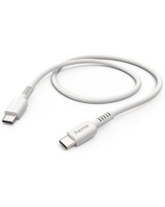 за зареждане HAMA "Eco", USB-C - USB-C, 1 м, бял