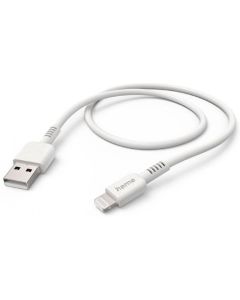 HAMA Eco, USB-A - Lightning, 1 м, Екраниран, 480 MBit/s, Бял