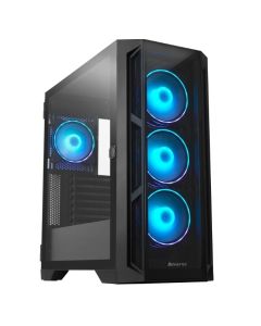 Chieftec Apex, ATX, Micro ATX, Mini ITX,Extended-ATX, без захранване, черен
