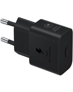 Samsung EP-T2510, 100 / 240V, 25W, бързо зарядно, 1x USB Тype-C, черен
