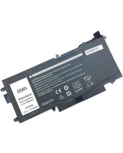 Dell, 4 клетки, 7.6V, 55Wh, Заместител