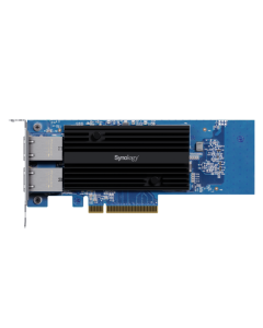 10 Gigabit dual RJ45 port PCI Express x4 adapter for Synology NAS servers, E10G30-T2
