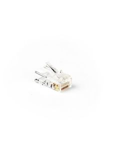 Куплунг RJ-45 3-prong за UTP кабел cat.5e, 50u gold plating, 10 броя