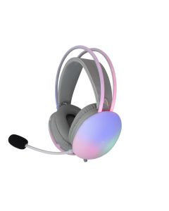 Геймърски White Shark GH-2342-W с микрофон FIREFLY, RGB осветление, бели