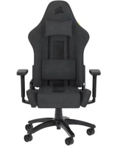 Corsair TC100 RELAXED, Текстил, 1260 - 1360 мм, 2D подлакътници, 160°, Сив