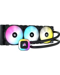 Corsair H150 RGB, Intel, AMD, 1500 RPM, 3x 120 mm, RGB LED подсветка, Черен