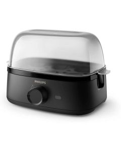 Яйцеварка Egg Cooker 3000 Series, 400W, до 6 яйца, Прозрачен капак, Черен