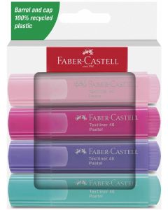Faber-Castell Текст маркер 1546, пастелен, 4 цвята