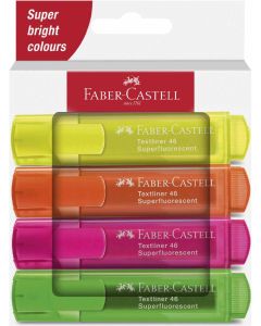 Faber-Castell Текст маркер 1546, неон, 4 цвята