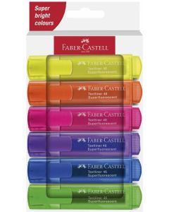Faber-Castell Текст маркер 1546, неон, 6 цвята
