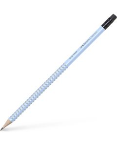 Faber-Castell Молив Grip 2001, чернографитен, B, с гума, небесносин