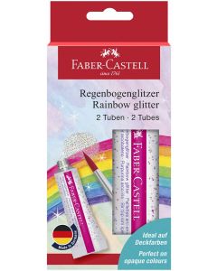 Faber-Castell Течен брокат Glitter Rainbow, 12 ml, 2 броя блистер