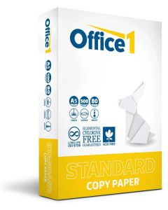 Office 1 Копирна хартия Standard, A5, 80 g-m2, 500 листа