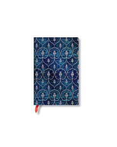 Paperblanks Тефтер Blue Velvet, Mini, широки редове, мека корица, 104 листа