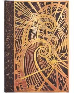 Paperblanks Тефтер The Chain Spiral, Midi, широки редове, твърда корица, 72 листа
